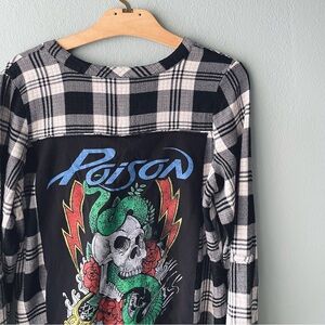 Reworked | Poison Band Plaid Long Tunic Top Dress